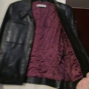 Leather jacket ...